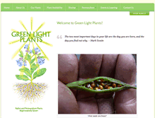 Tablet Screenshot of greenlightplants.com